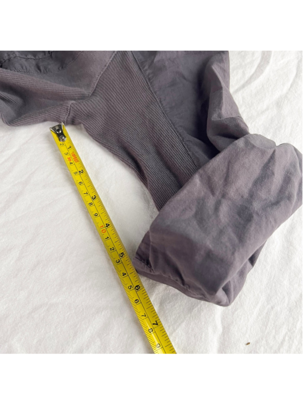 James Perse Standard Charcoal Button Front Utility Shirt Stretch Side Size 3 - Picture 11 of 11